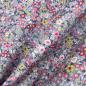 Preview: Hilco Baumwollstoff Grey Milli Blumen